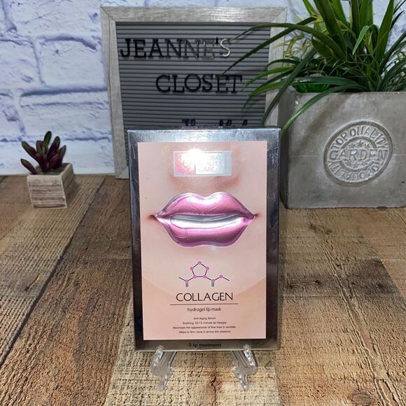 Lip Mask Collagen Hydrogel 3 Pack Global Beauty Care Premium - Picture 1 of 3